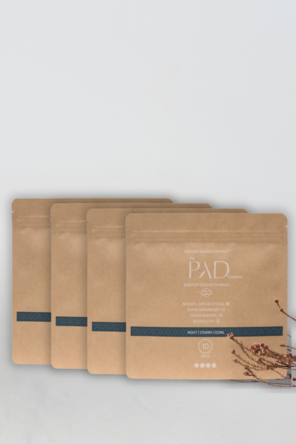 Combo Pack 40 Pads (Night) Ultrathin Pads With Wings